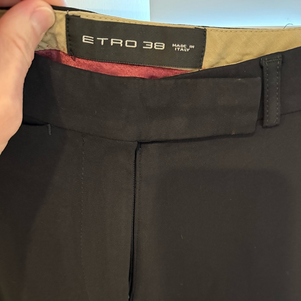 Women's Black Pants by Etro. Size 38